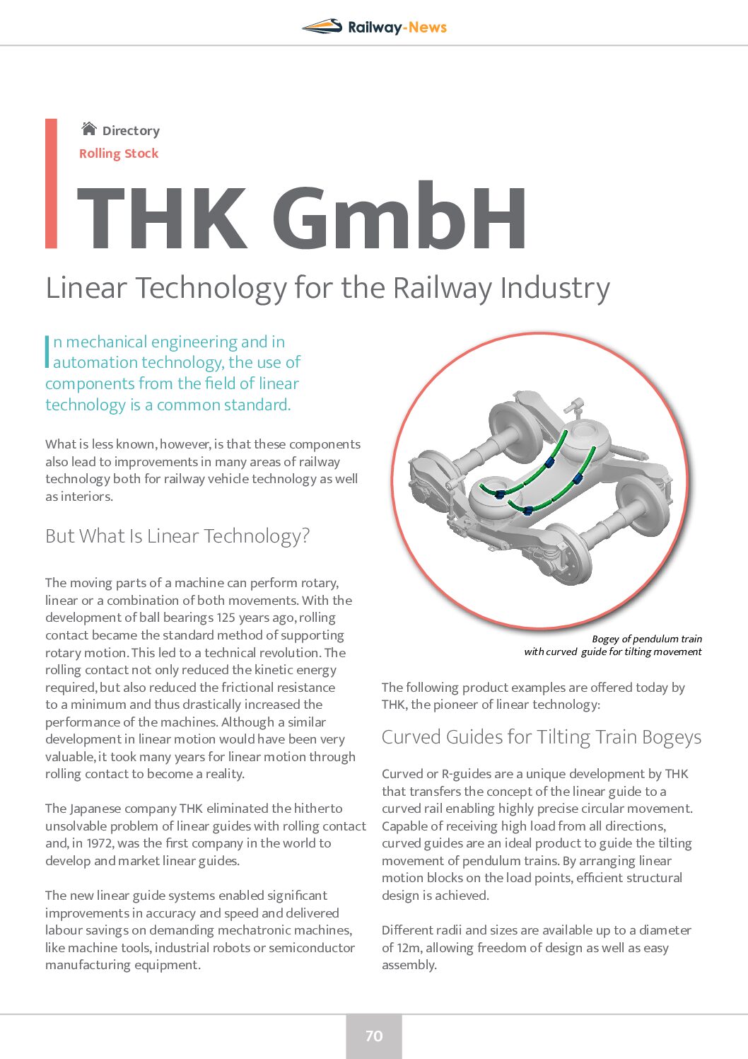 Linear Technology for the Railway Industry