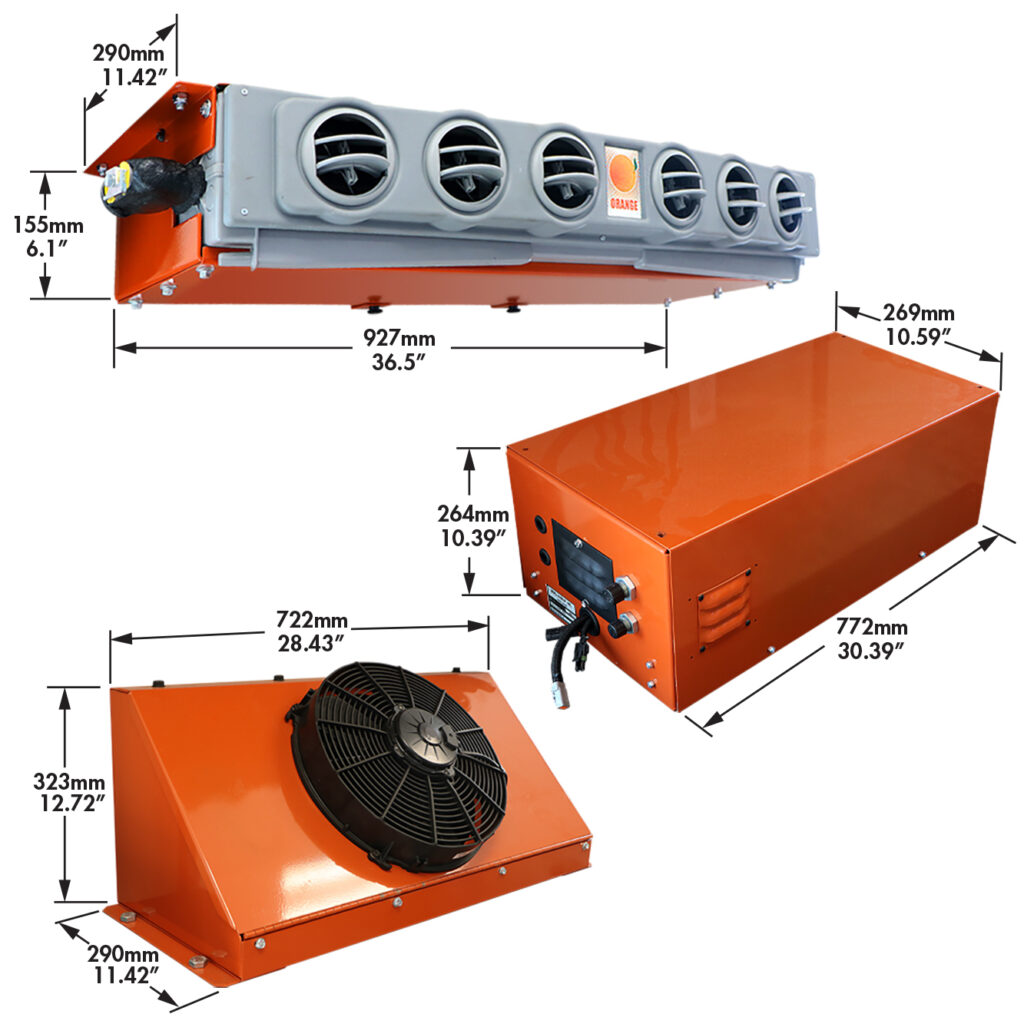 Specifications of the Orange Air Conditioner for Locomotives