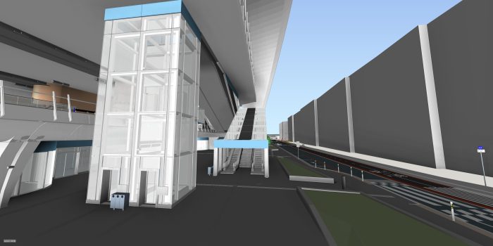 The station's stairs and elevators will also connect to a major transport hub for inter-city and city transport