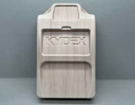 A mini seatback design with the KYDEX® Thermoplastics logo
