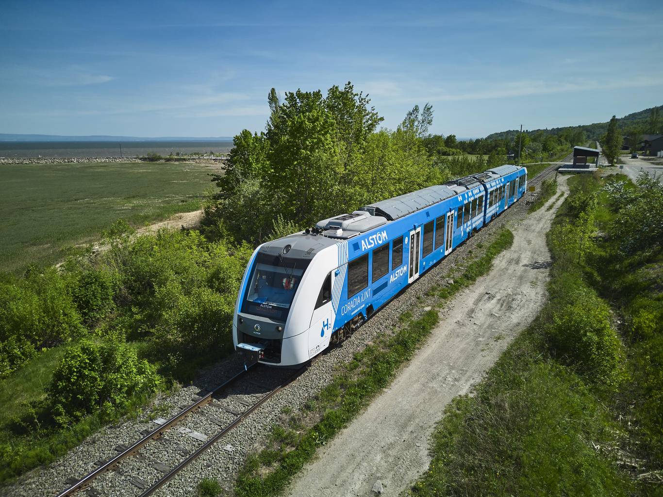 Alstom's Coradia iLint hydrogen train carried its first North American passengers on 17 June 2023