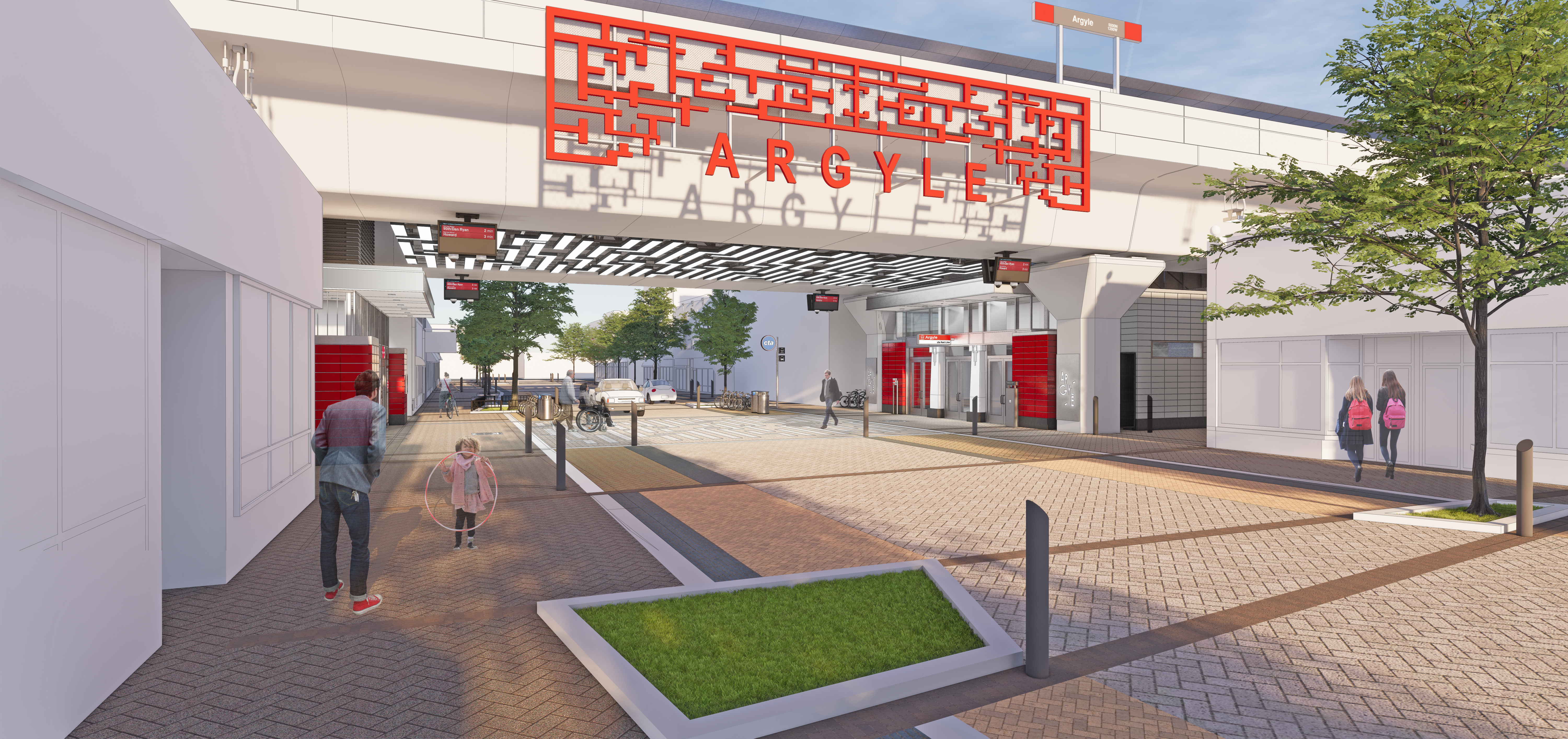 Rendering of the new Argyle station