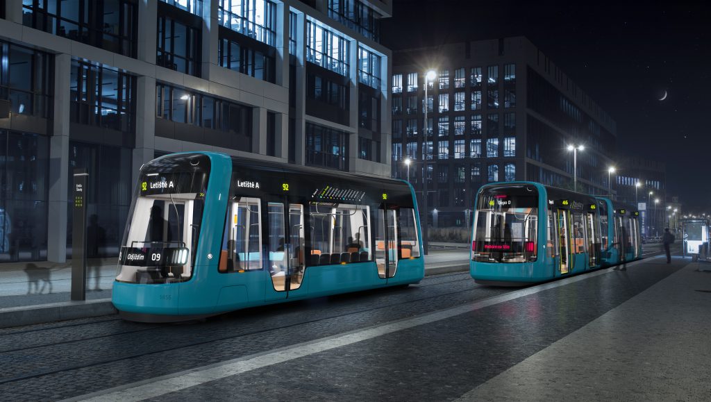 Škoda Group's design of automated segmented trams