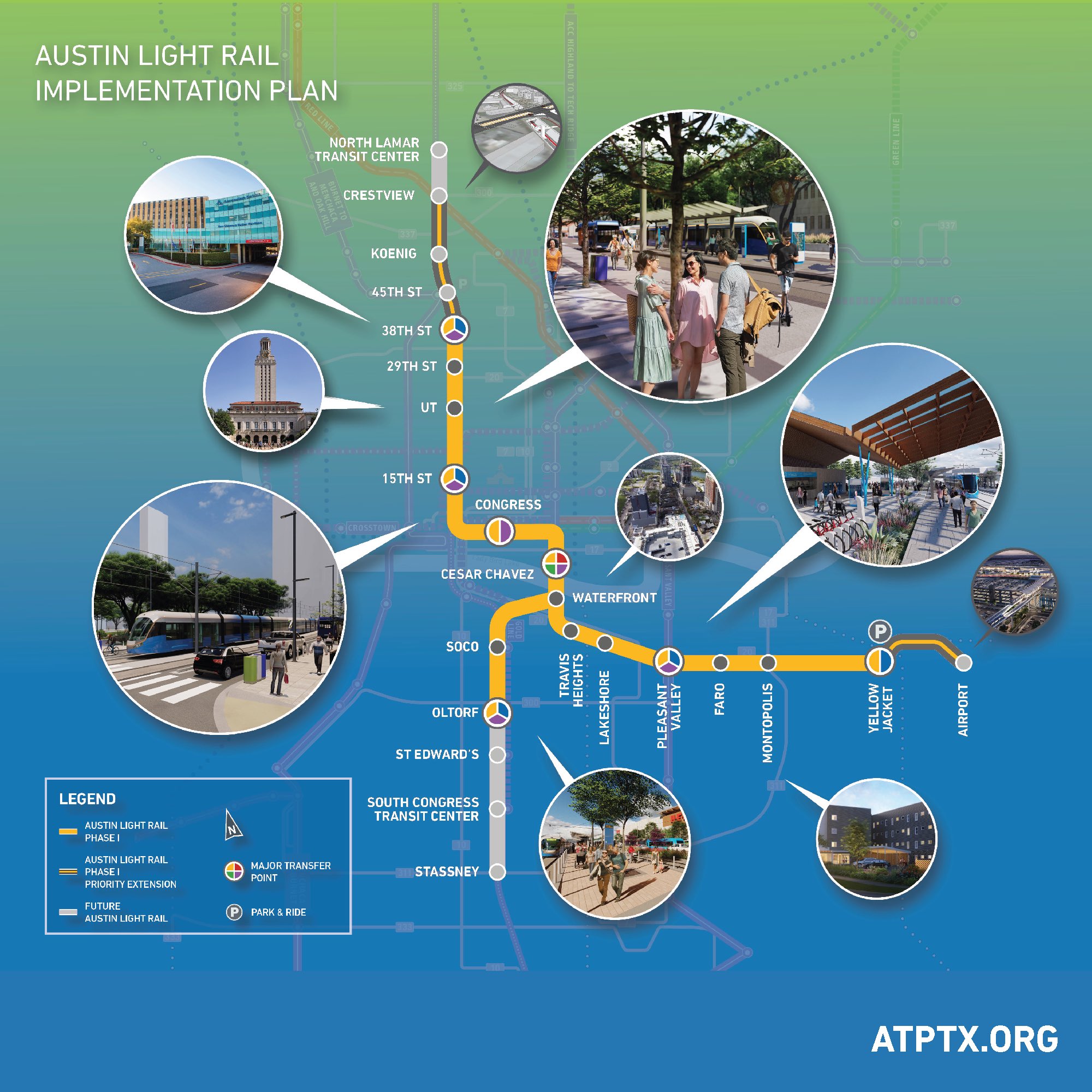 The Austin Light Rail Implementation Plan