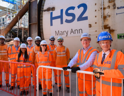 HS2 Unveils Tunnel Boring Machine to Dig Bromford Tunnel in the West Midlands