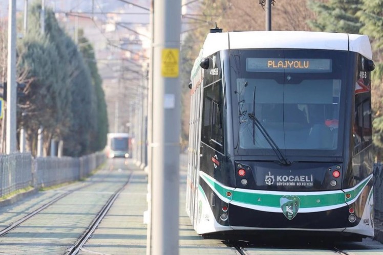 An image showing a light rail vehicle