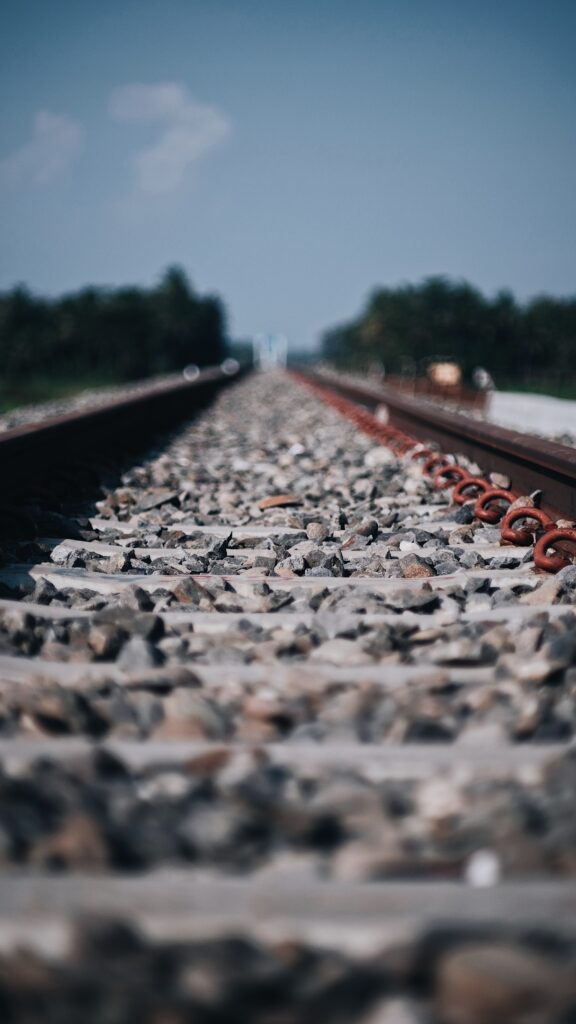 An image of a rail track