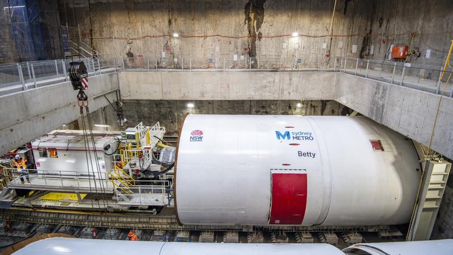 TBM Betty was named after, Betty Cuthbert, a four-time Olympic gold medallist and a Parramatta local