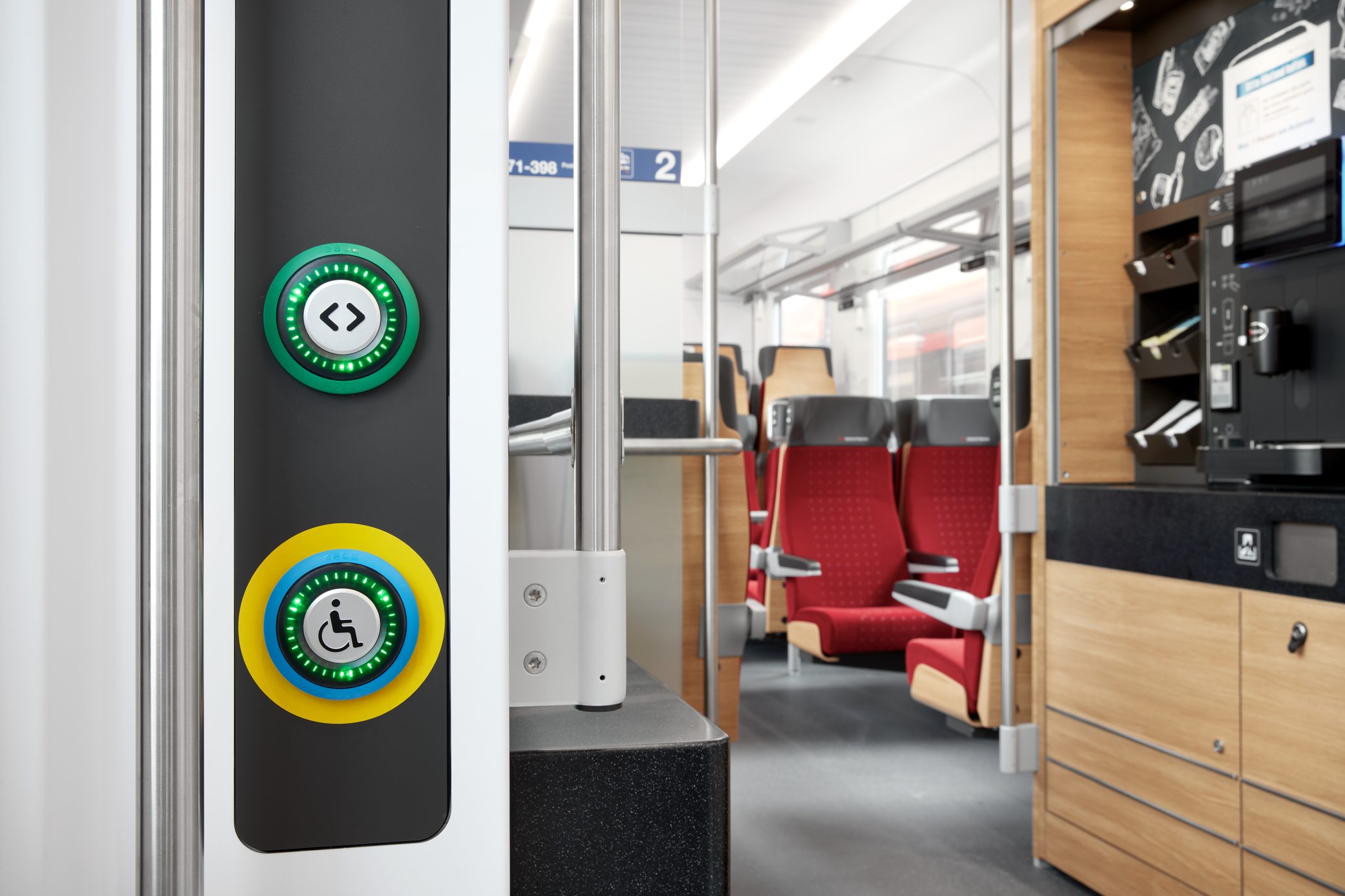 EAO Train Door Buttons