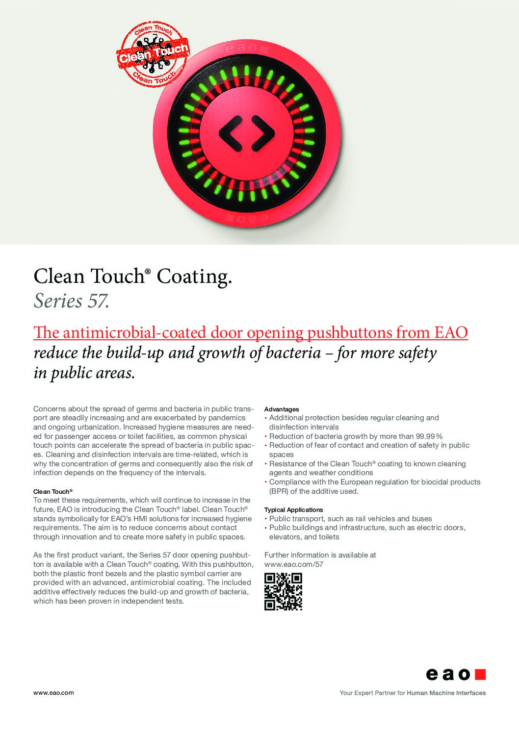 Clean Touch® Coating – Series 57