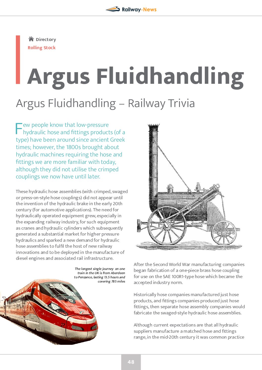 Argus Fluidhandling – Railway Trivia