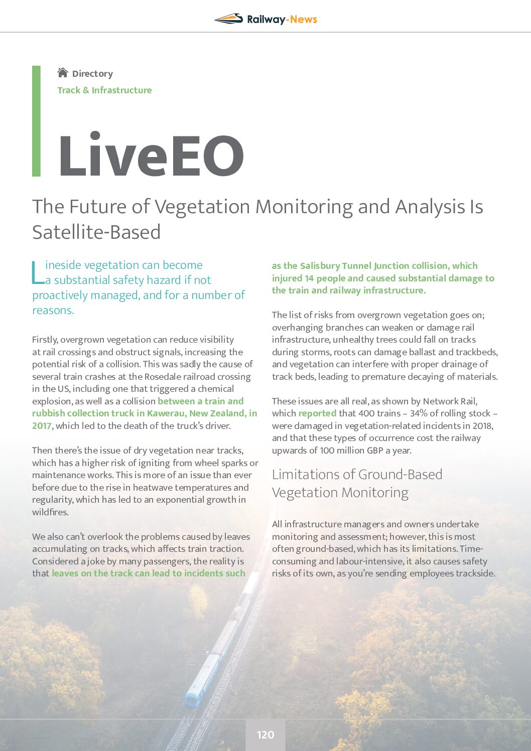 The Future of Vegetation Monitoring and Analysis Is Satellite-Based