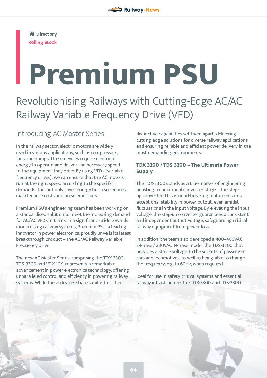 Revolutionising Railways with Cutting-Edge AC/AC Railway Variable Frequency Drive (VFD)