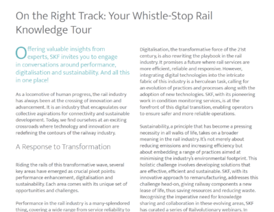 On the Right Track: Your Whistle-Stop Rail Knowledge Tour