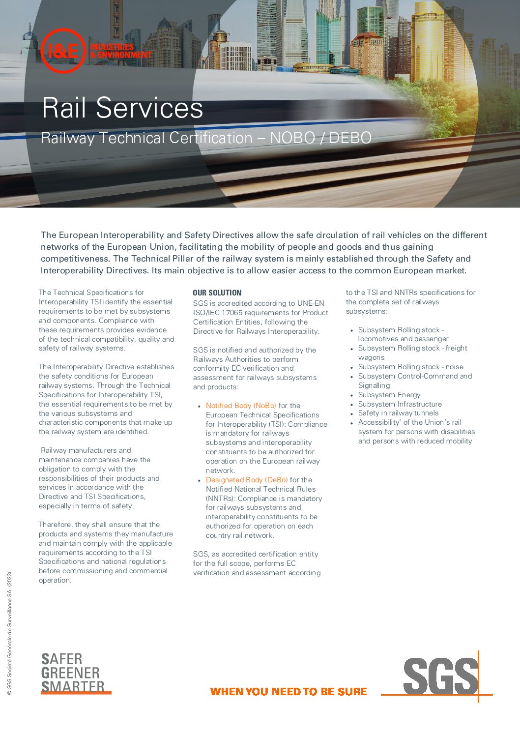 Rail Services – Railway Technical Certification