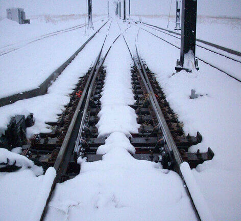The patented SwitchBlade® flat electric switch heater is designed solely for the rugged rail industry