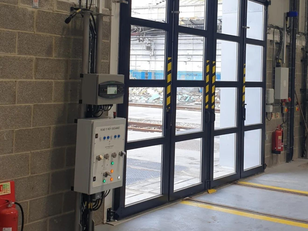 An image of Zonegreen's DPPS system installed at a Railway depot
