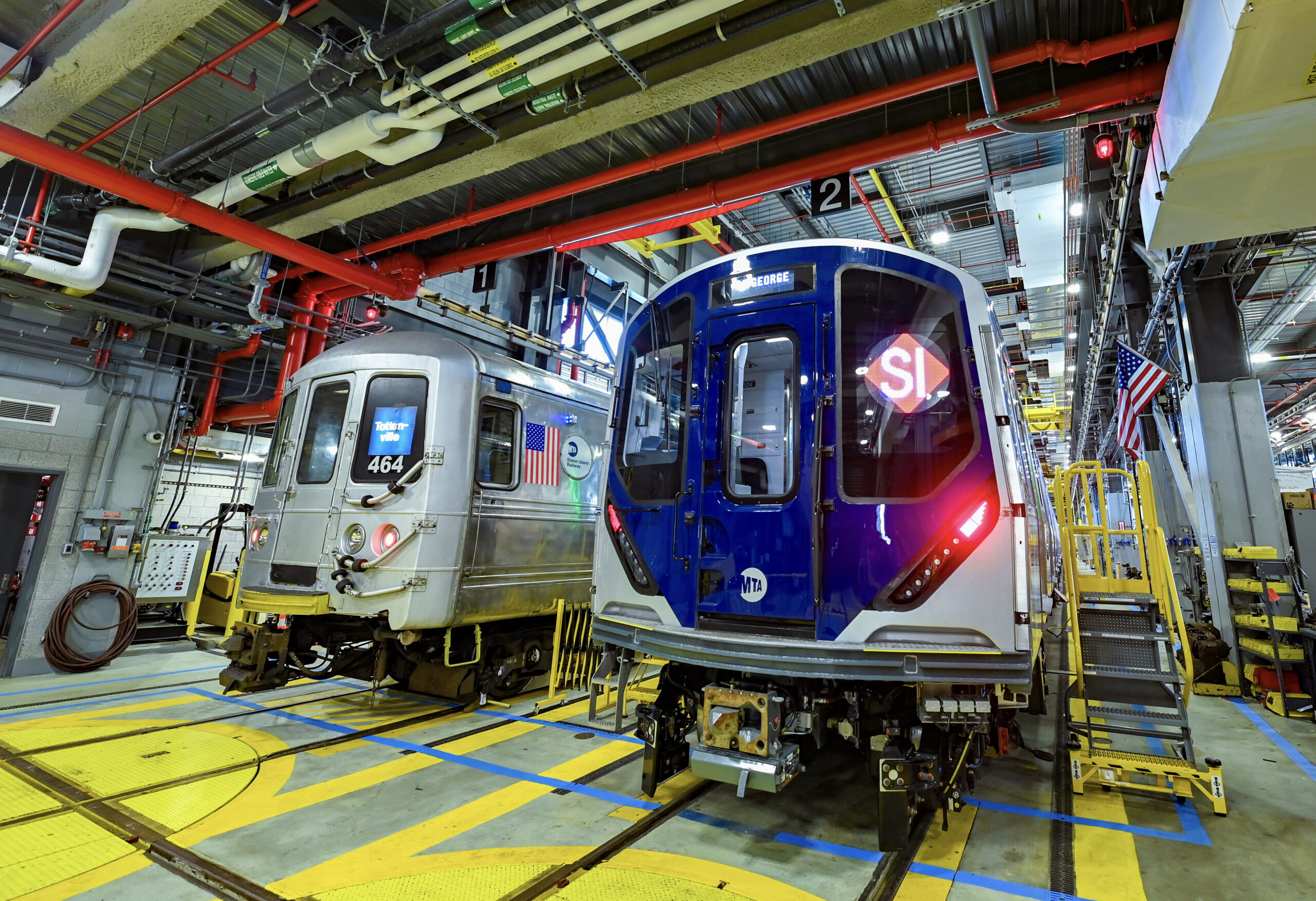 The new subway cars for Staten Island Railway