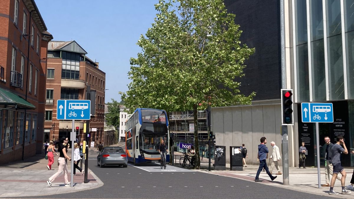 Proposals for new bus priority measures in Exeter