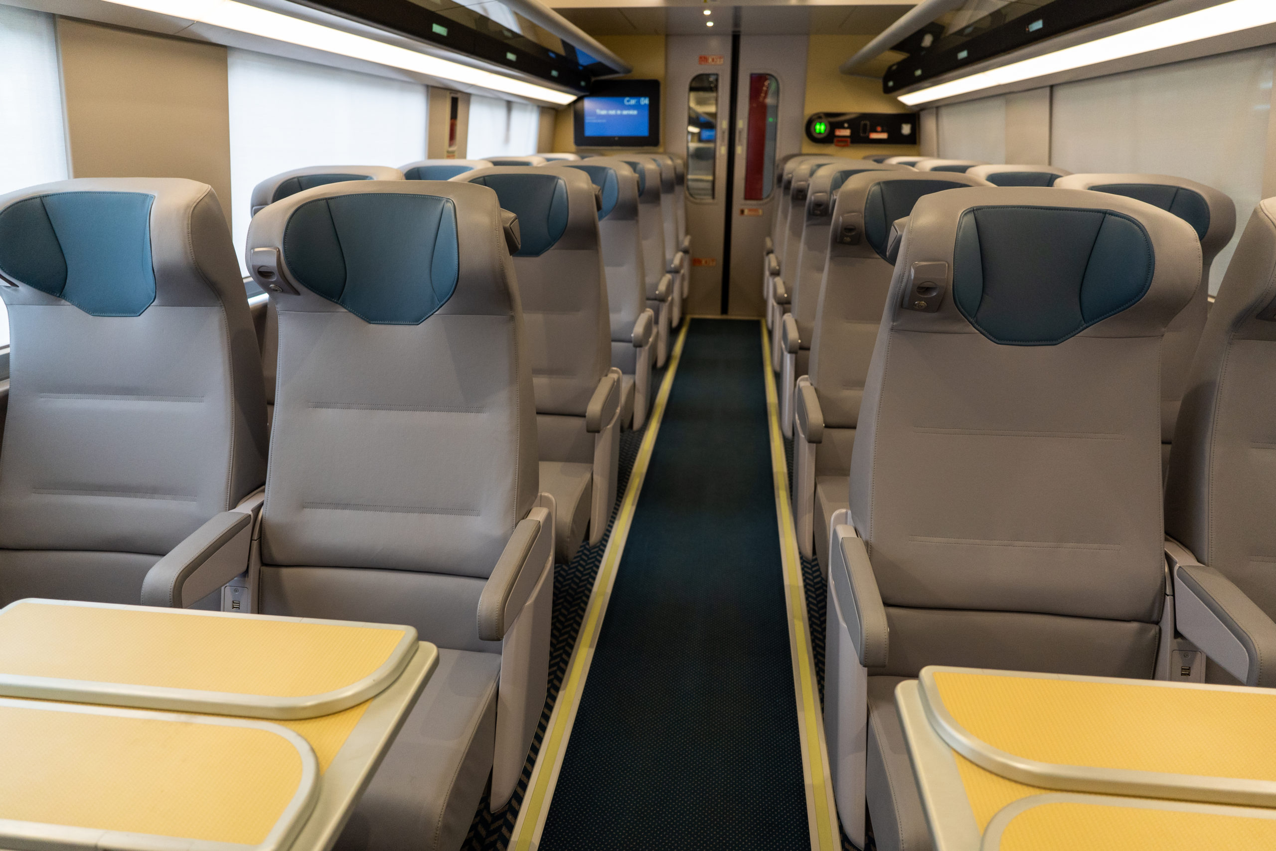 The New Acela train interior