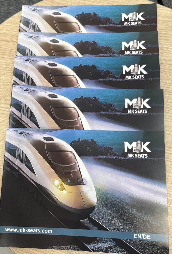 5 MK-SEATS rail brochures