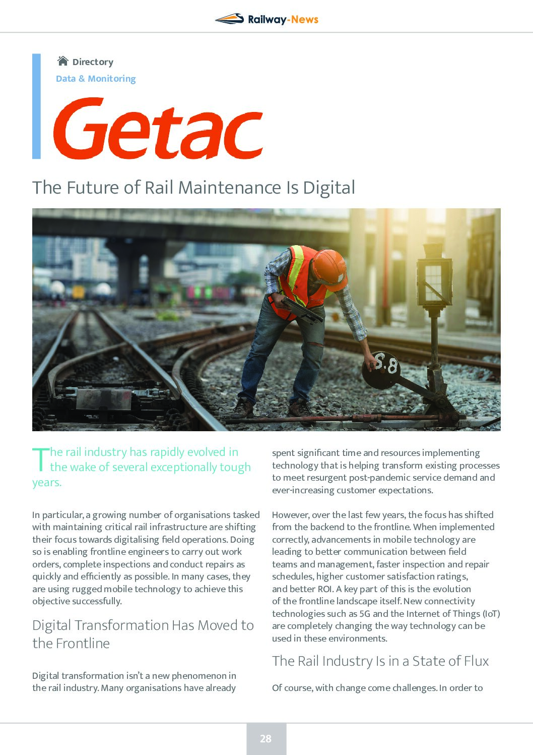 The Future of Rail Maintenance Is Digital