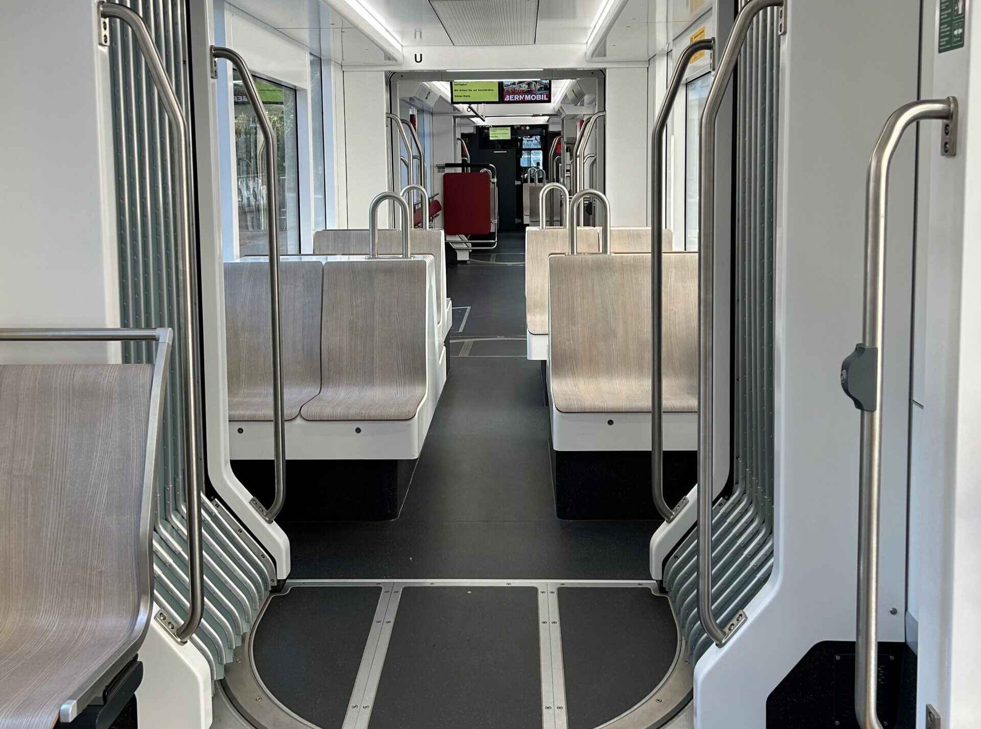 The interior of the new vehicle