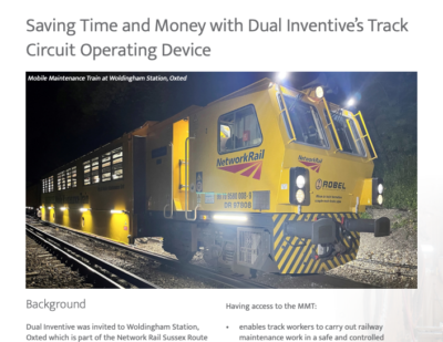 Saving Time and Money with Dual Inventive’s Track Circuit Operating Device