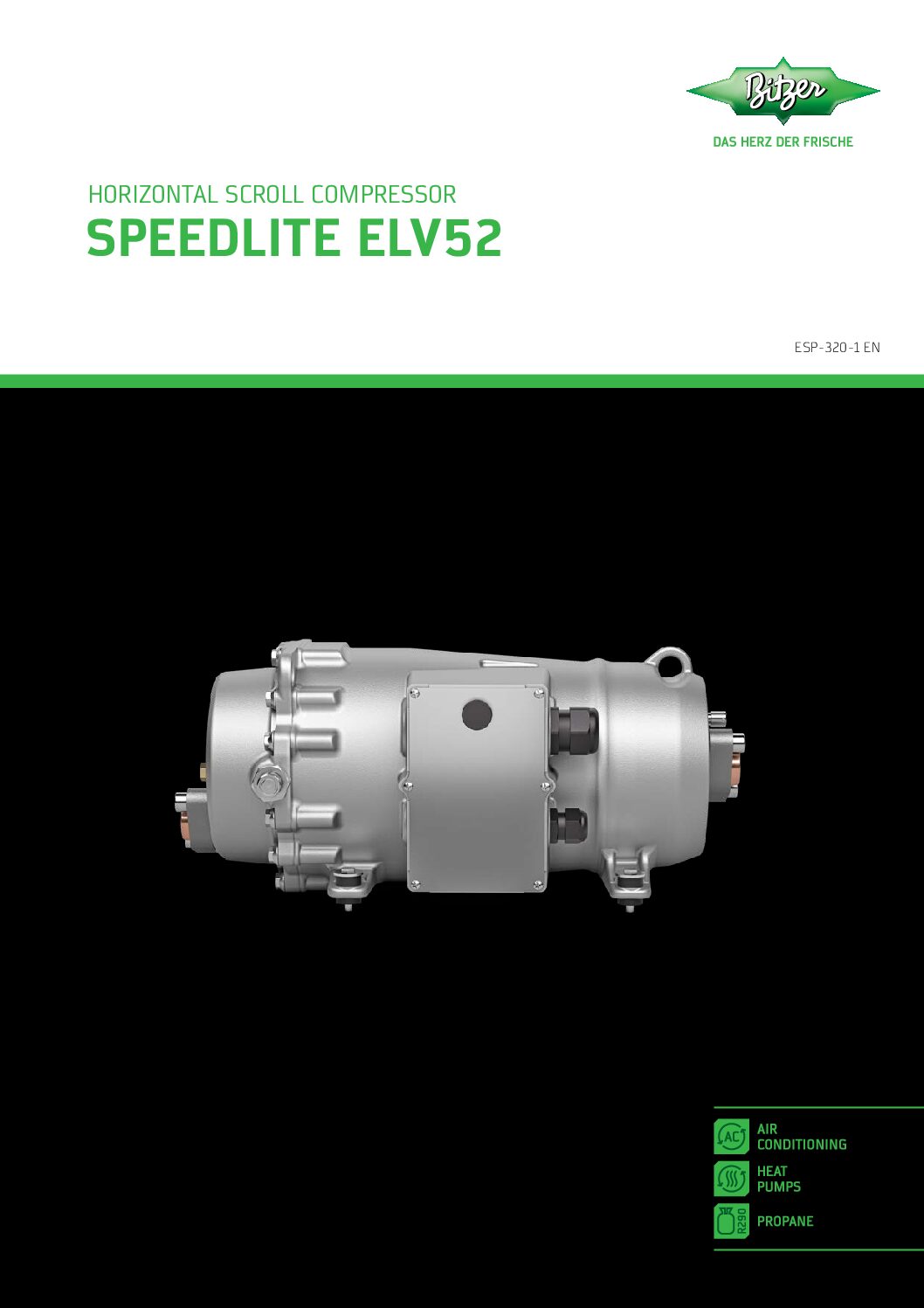 BITZER Horizontal Scroll Compressor SPEEDLITE ELV52