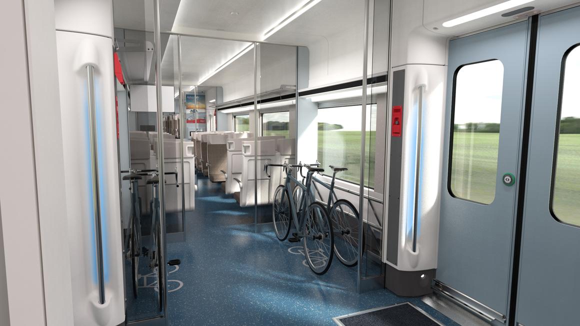 Interior of the new Coradia Max trains