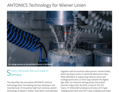 ANTONICS Technology for Wiener Linien