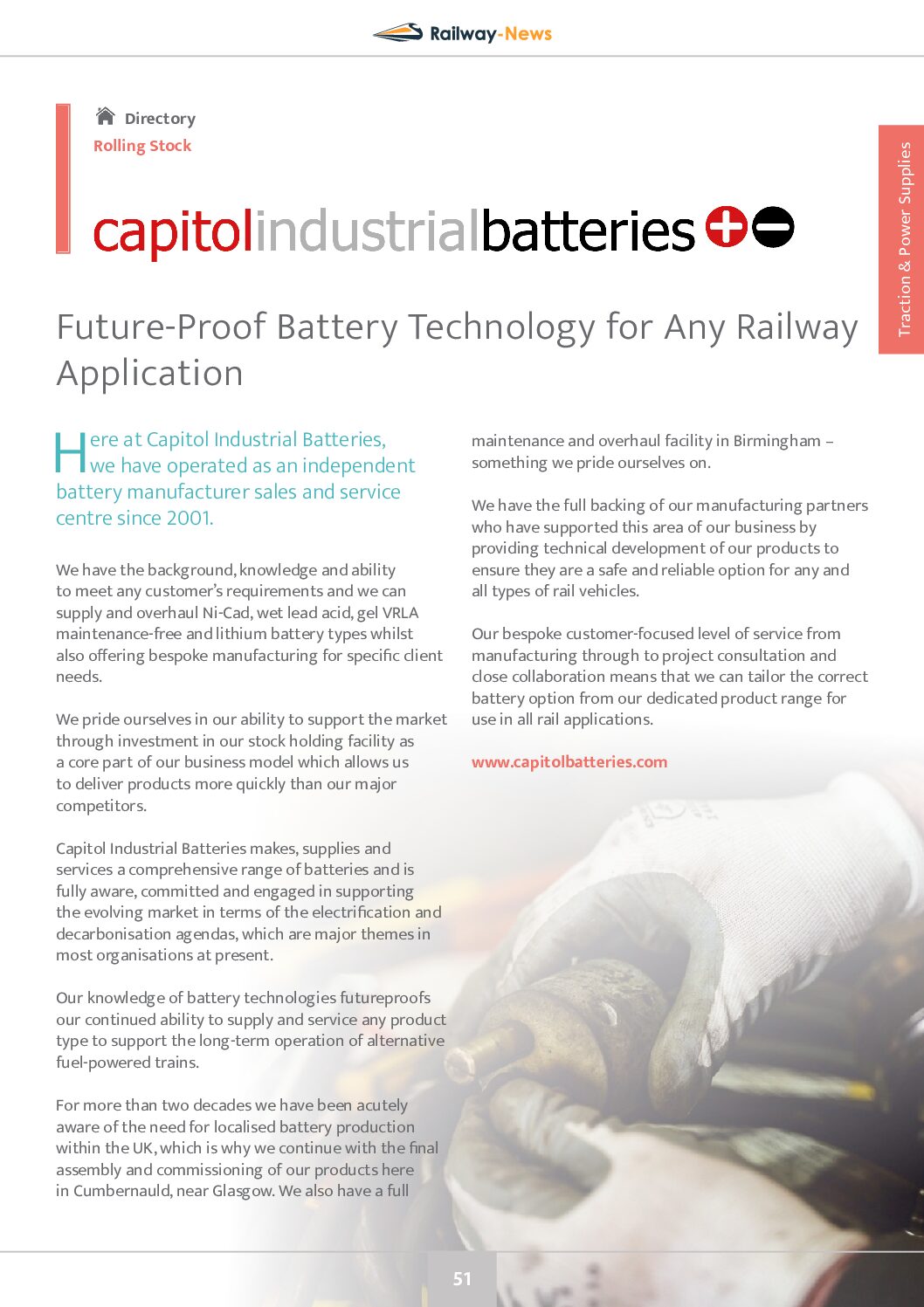 Future-Proof Battery Technology for Any Railway Application