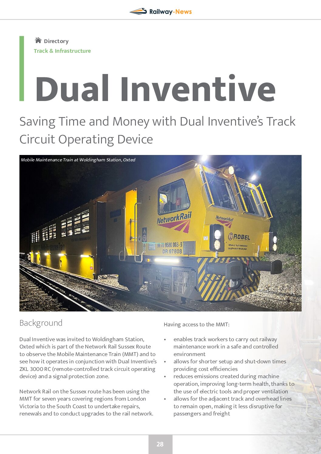 Saving Time and Money with Dual Inventive’s Track Circuit Operating Device
