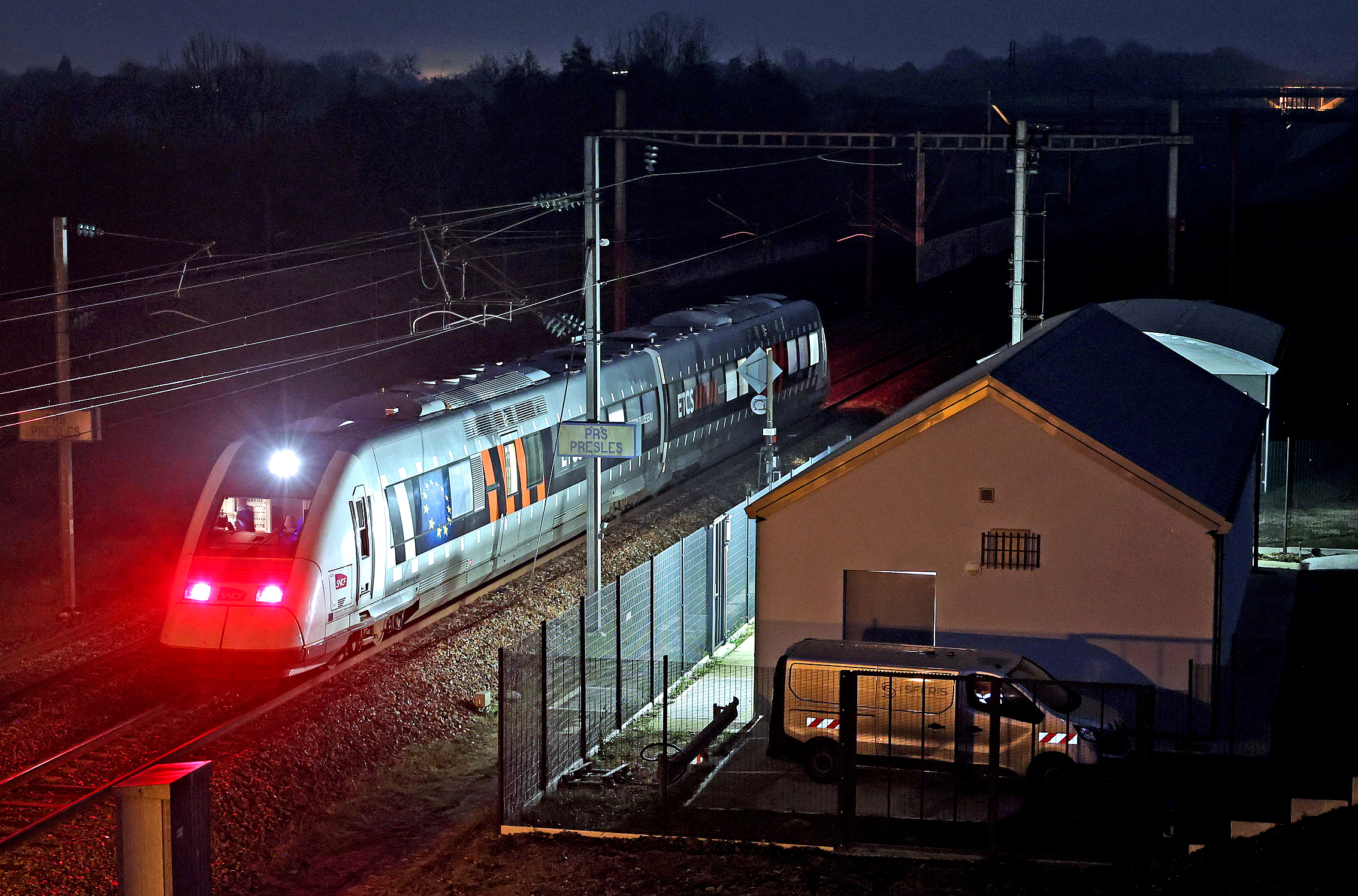 A high-speed train on the Paris-Lyon line