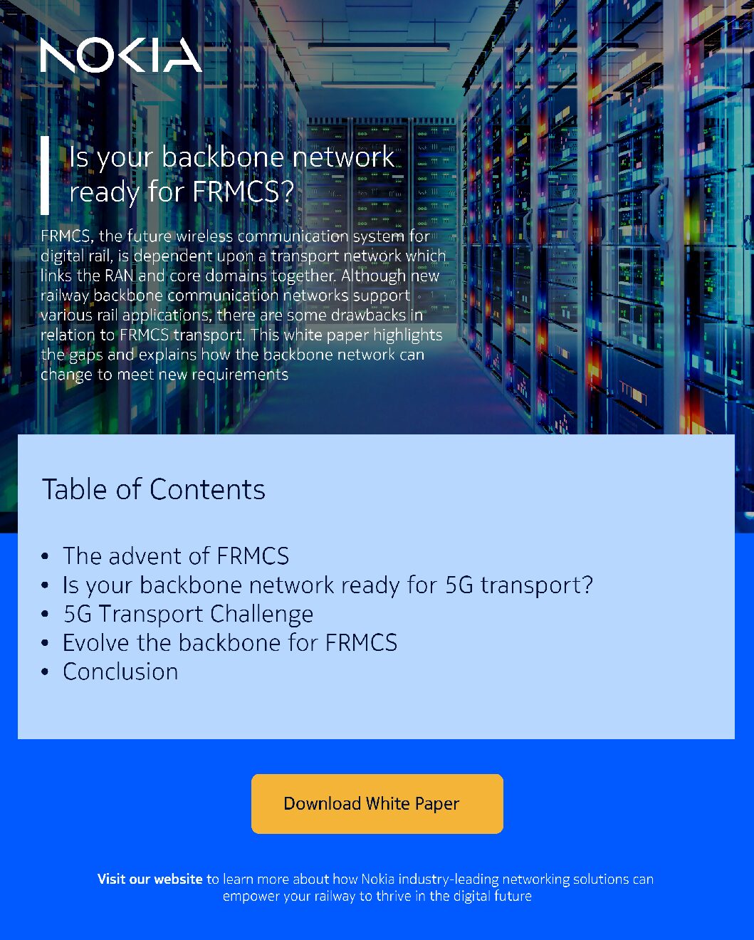 Nokia | Is Your Backbone Network Ready for FRMCS?