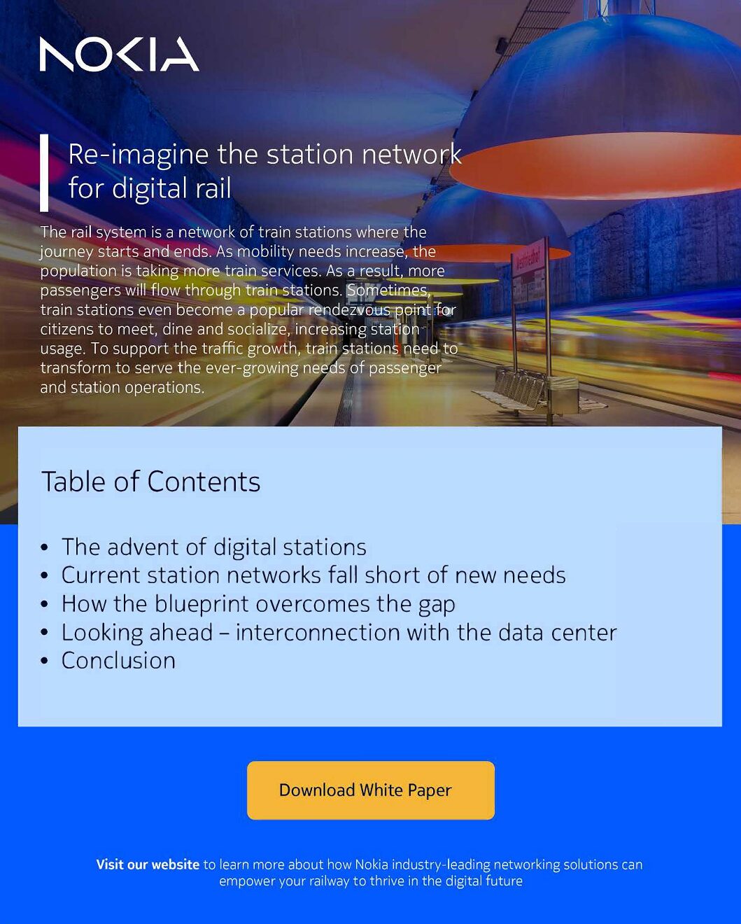 Nokia | Re-imagine the Station Network for Digital Rail