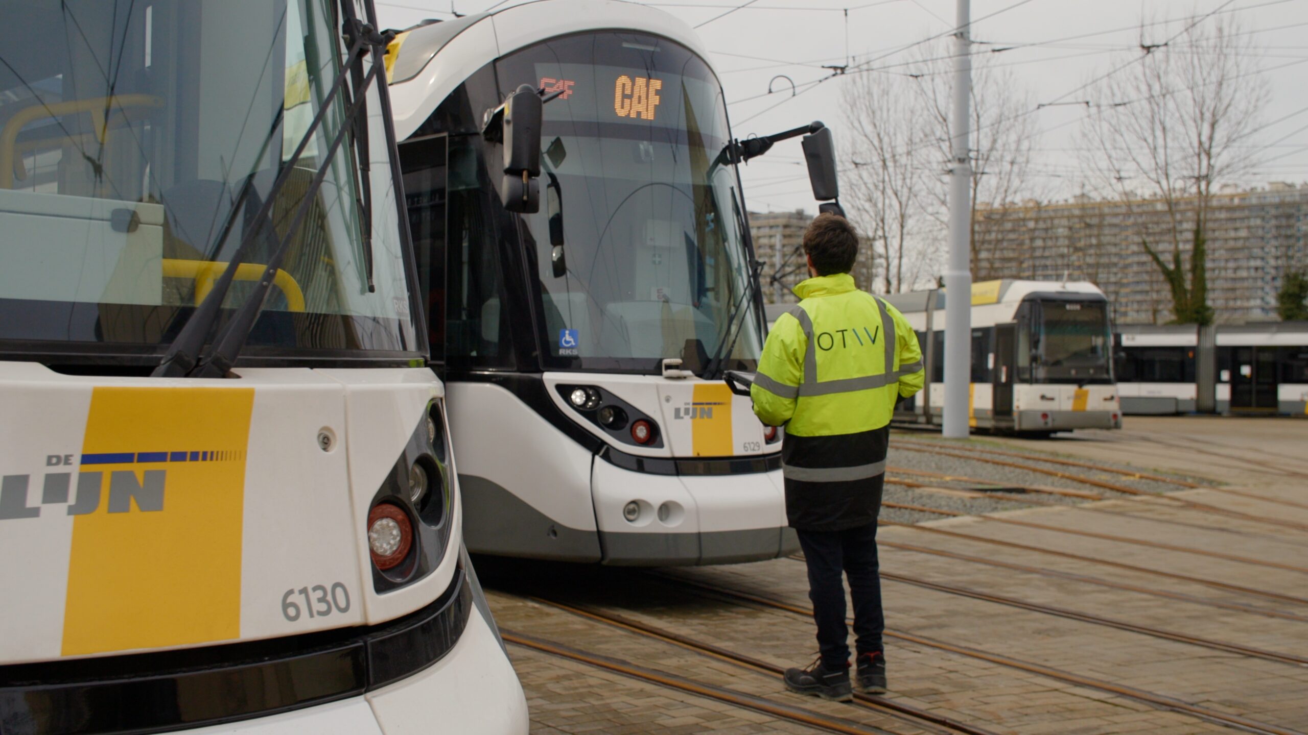 The collaboration with OTIV, a start-up based in Ghent, allows De Lijn to test new technologies to improve the safety and efficiency of its trams