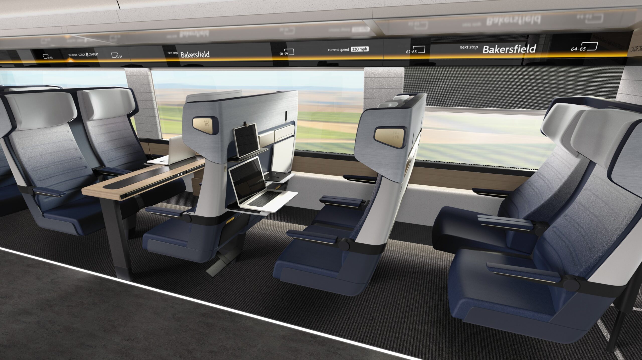 A preliminary rendering of Comfort seating  