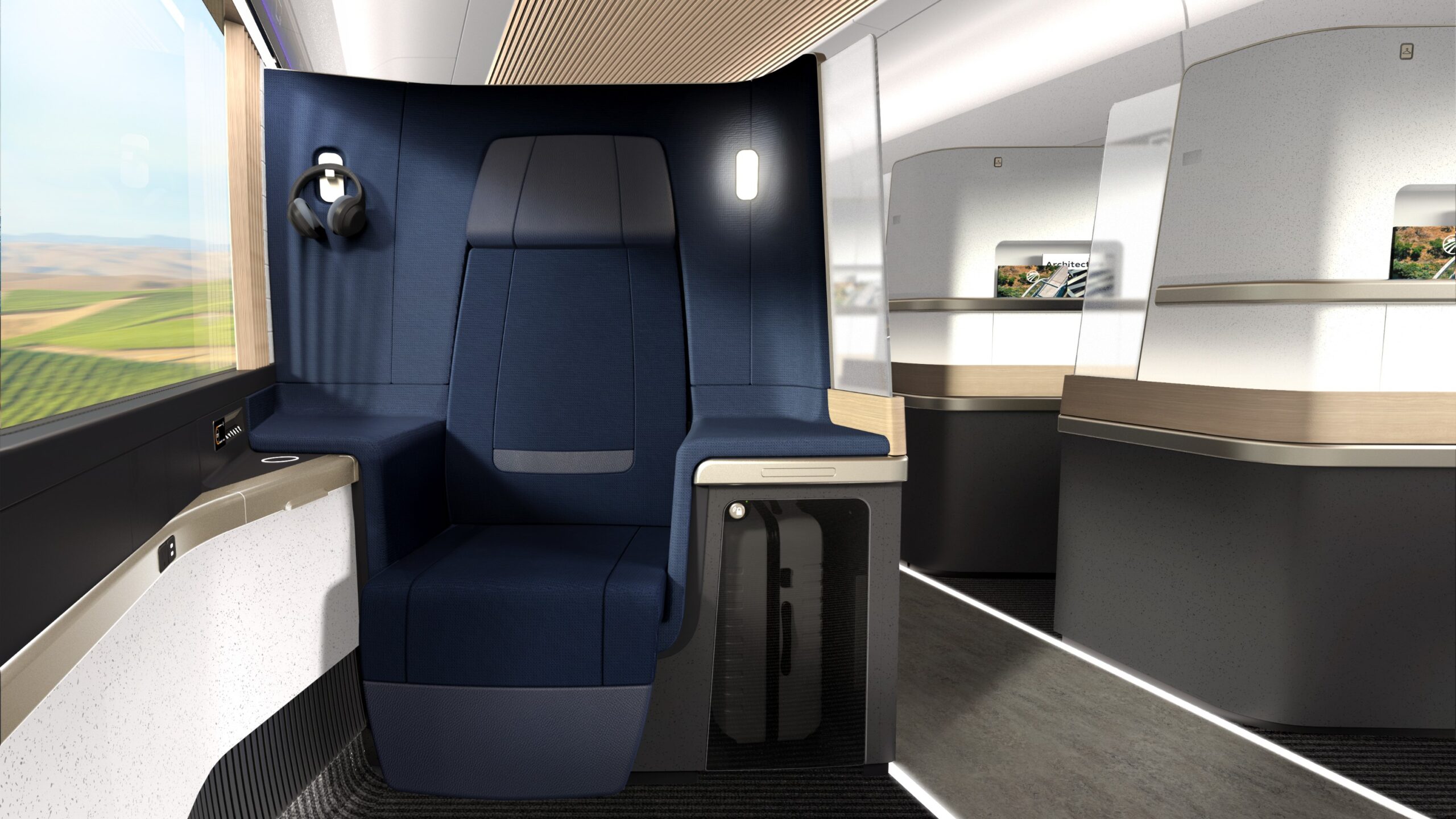 A preliminary rendering of Premium seating  