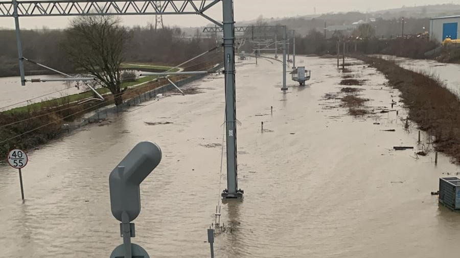 Major flooding near Rotherham in South Yorkshire