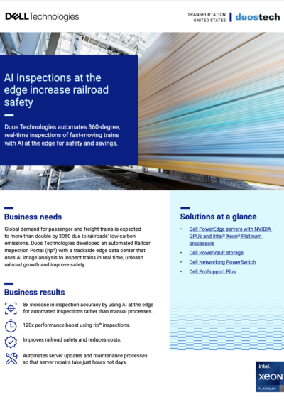 AI Inspections at the Edge Increase Railroad Safety