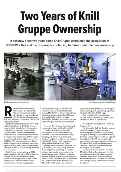 Two Years of Knill Gruppe Ownership