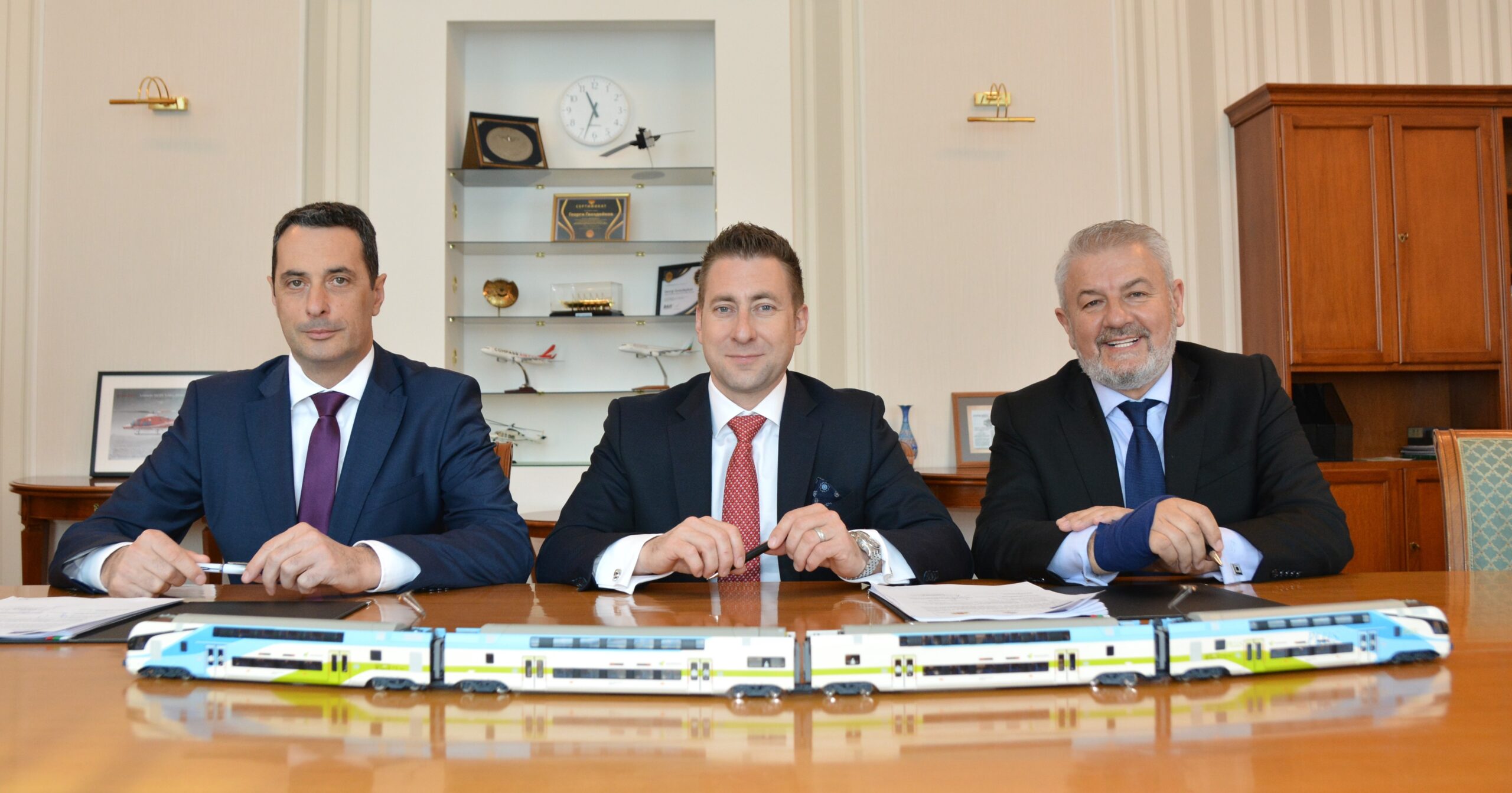 The signing ceremony was held in Sofia, Bulgaria