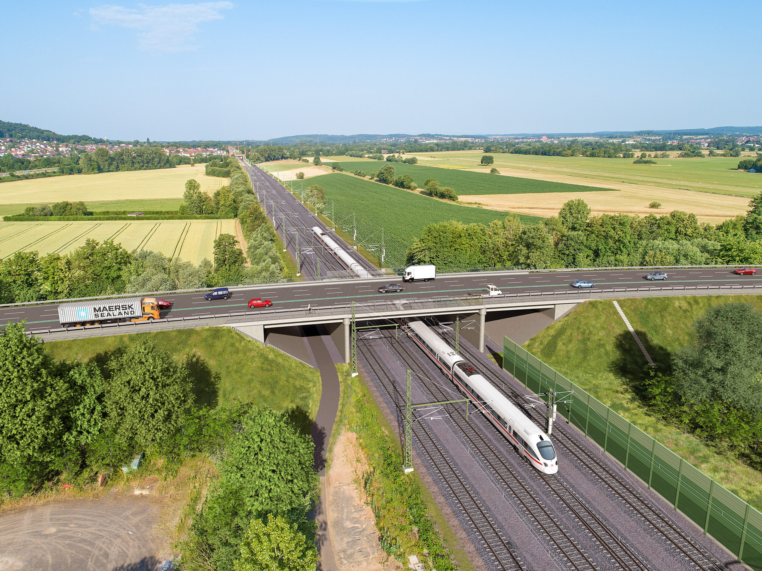To ensure a strong rail system in Hesse, Deutsche Bahn (DB) is expanding the 23-kilometer-long Hanau–Gelnhausen line to four tracks