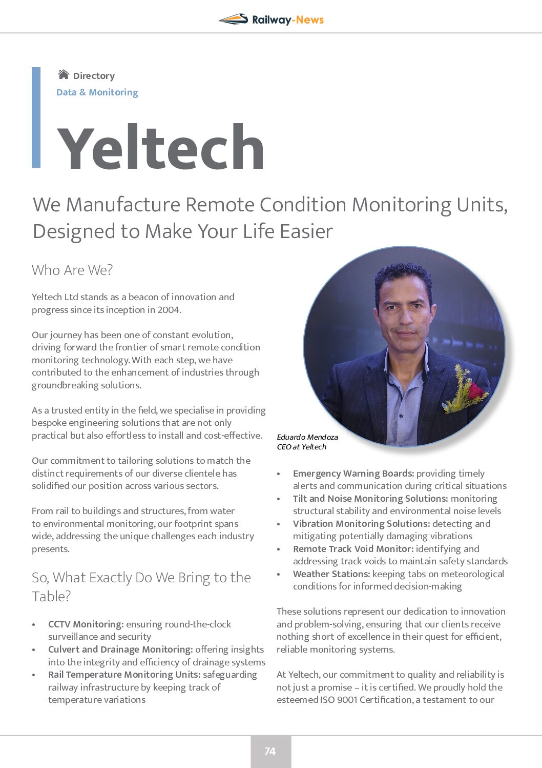We Manufacture Remote Condition Monitoring Units, Designed to Make Your Life Easier
