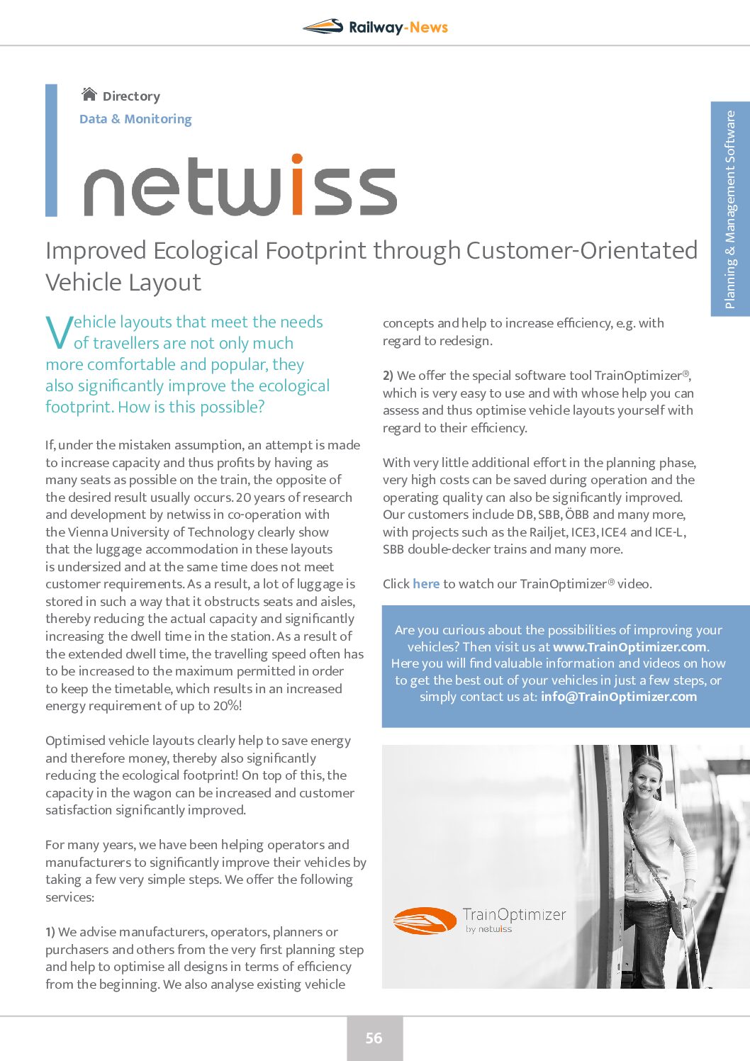 Improved Ecological Footprint through Customer-Orientated Vehicle Layout