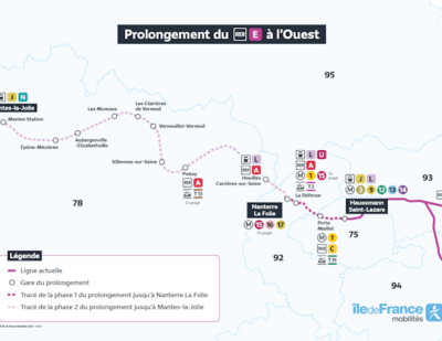 France: RER Line E Extends West to Nanterre