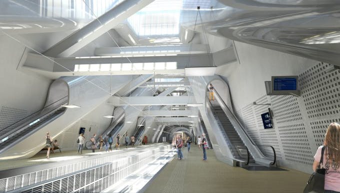 Visualisation of the new Porte Maillot station