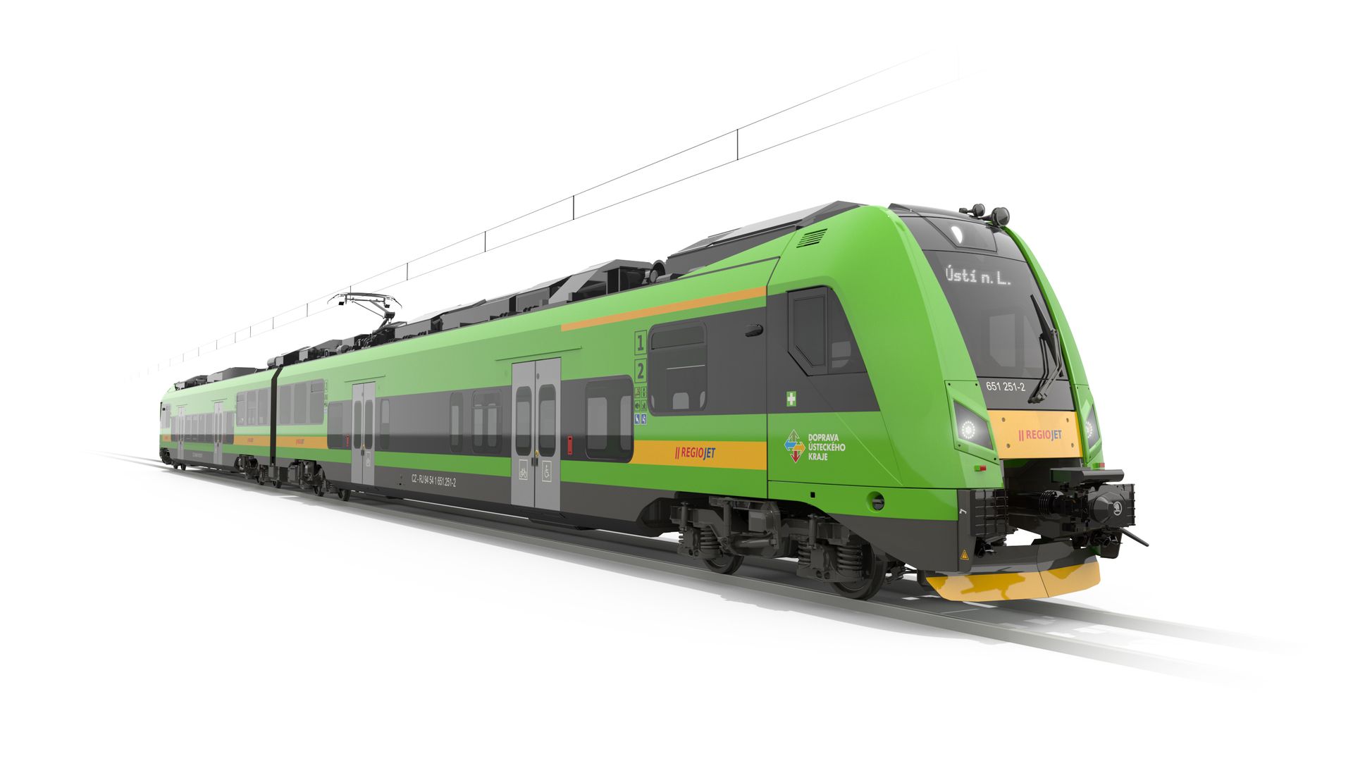 A visualisation of the newly ordered EMUs for RegioJet