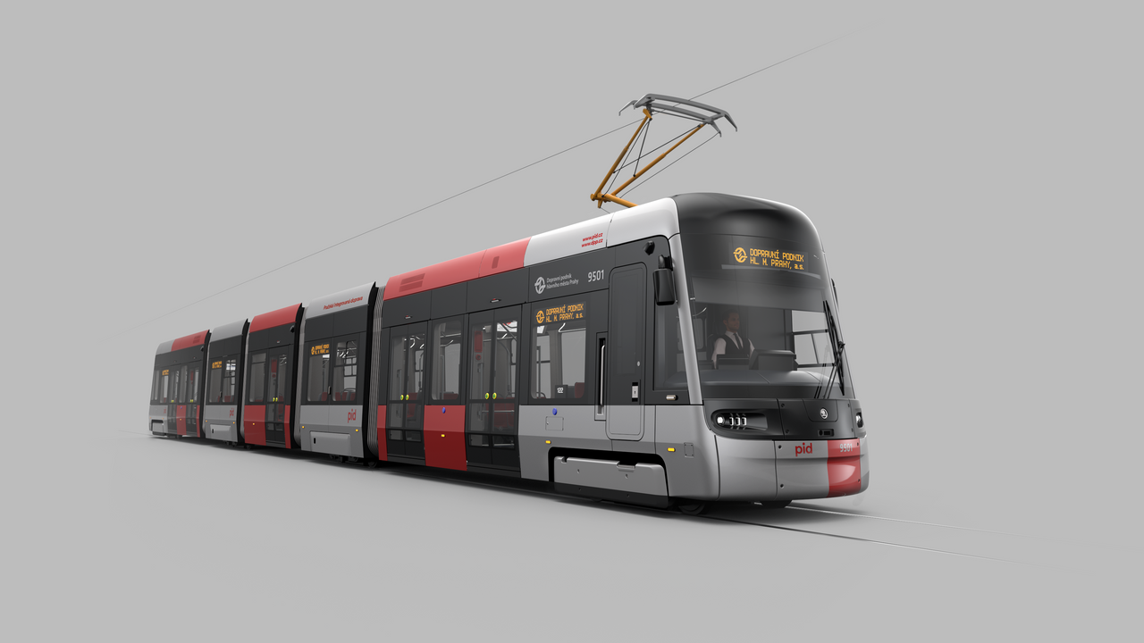 The new 52T trams for Prague
